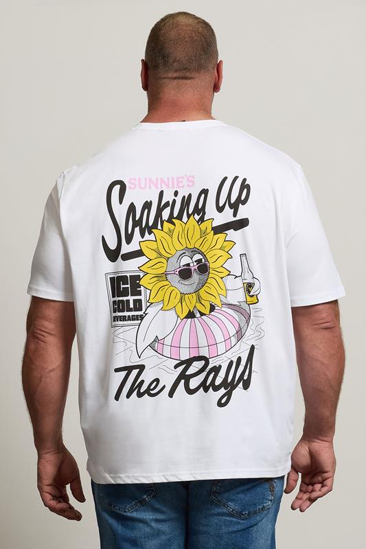 LYLE & SCOTT Big & Tall White Sunnie's Graphic T-Shirt | BadRhino 3