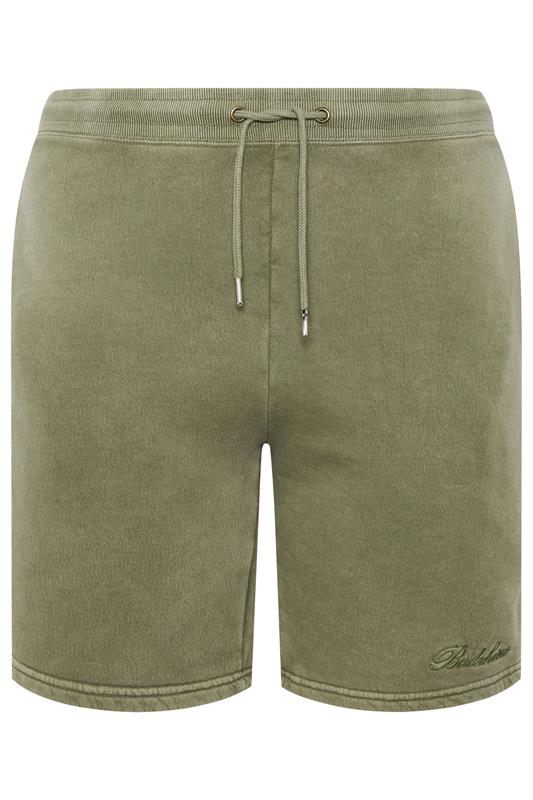 BadRhino Big & Tall Green Sun Bleached Jogger Shorts | BadRhino 6