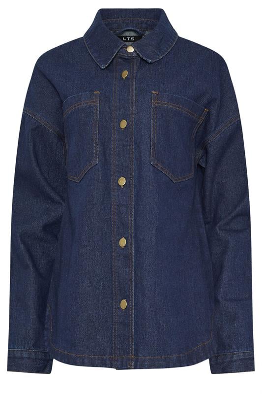 LTS Tall Blue Indigo Denim Shacket | Long Tall Sally 5