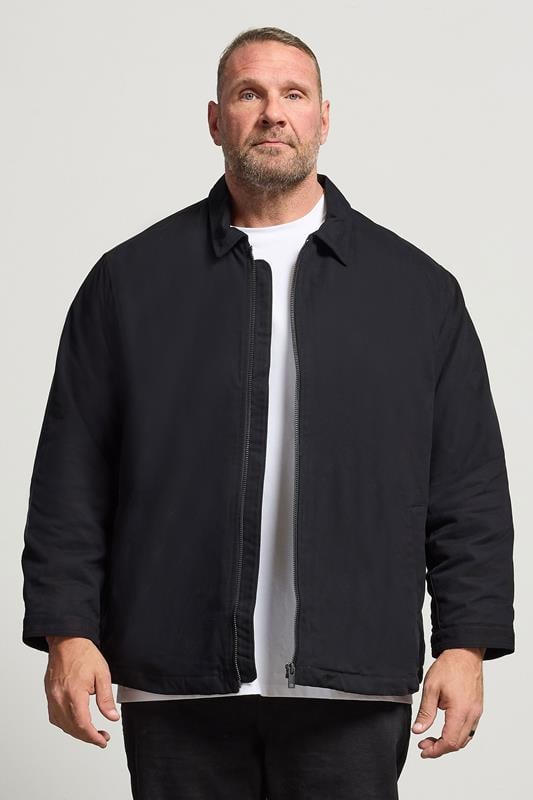 JACK & JONES Big & Tall Black Dover Worker Jacket
