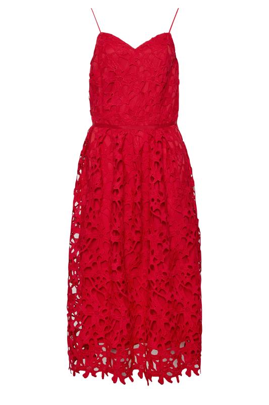 LTS Tall Women's Red Lace Midi Dress | Long Tall Sally 7