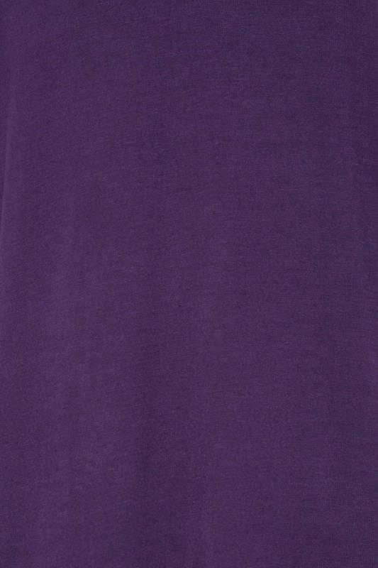 LTS Tall Women's Dark Purple V-Neck T-Shirt | Long Tall Sally 4