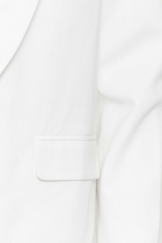 LTS Tall White Linen Look Blazer Jacket | Long Tall Sally  5