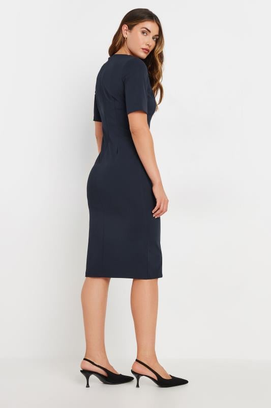 LTS Tall Navy Blue Tailored Midi Dress | Long Tall Sally 4