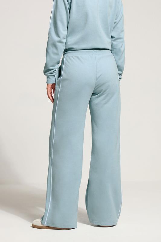 LTS Tall Blue Piped Wide Leg Joggers | Long Tall Sally 3