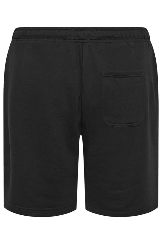LYLE & SCOTT Big & Tall Black Jogger Shorts | BadRhino 4