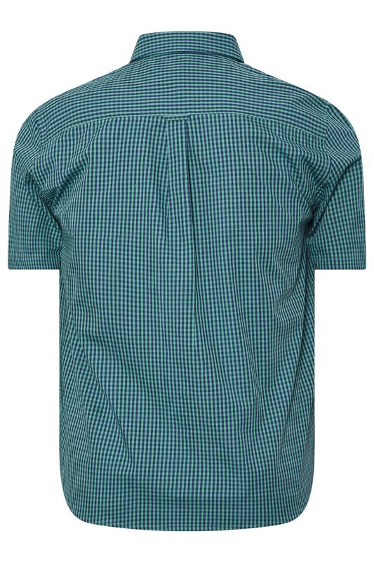 BadRhino Big & Tall Blue Gingham Check Shirt | BadRhino 8
