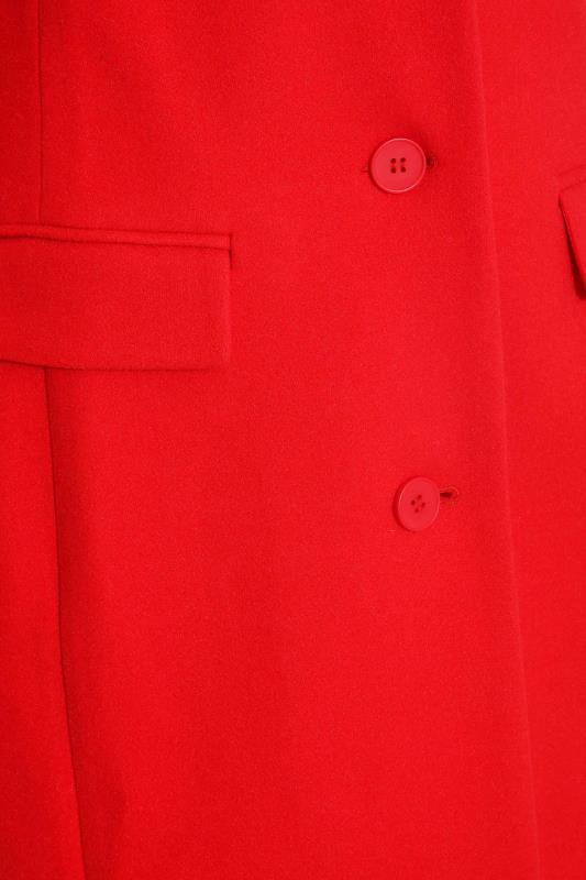LTS Tall Women's Bright Red Midi Formal Coat | Long Tall Sally 5
