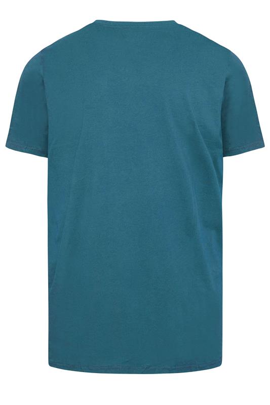 BadRhino Big & Tall Ocean Blue Extra Long Core T-Shirt | BadRhino 2