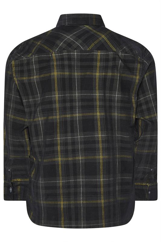 LYLE & SCOTT Big & Tall Black Check Shirt | BadRhino 4