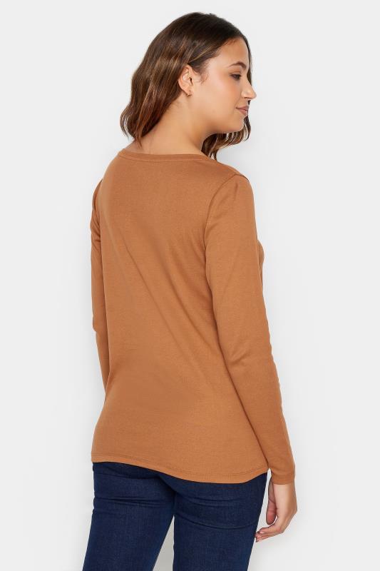 LTS Tall Orange Long Sleeve Cotton T-Shirt | Long Tall Sally  3