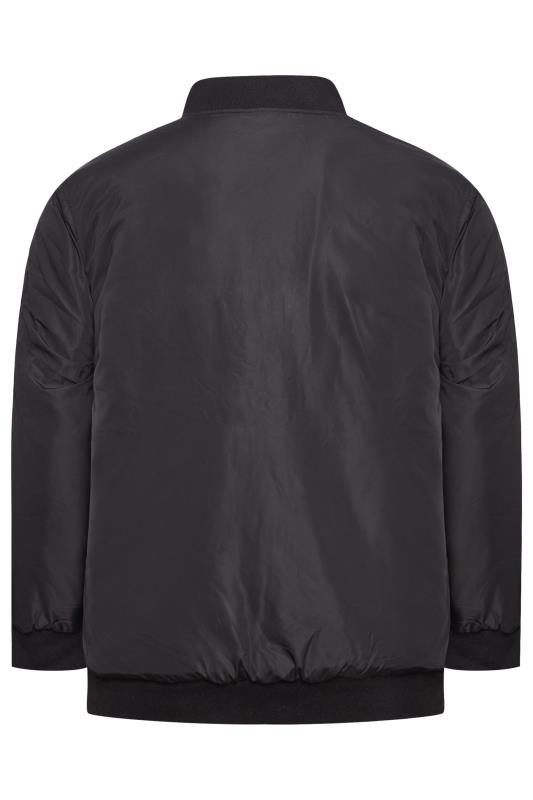 BadRhino Big & Tall Black Zip Bomber Jacket | BadRhino  6