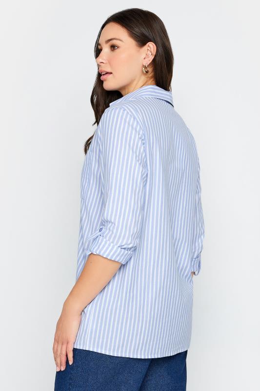 LTS Tall Womens Blue Stripe Shirt | Long Tall Sally 3