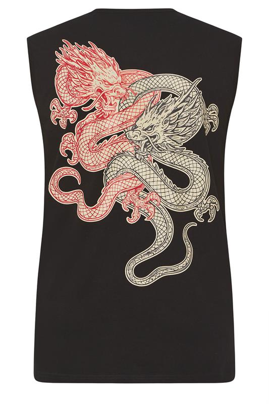 BadRhino Big & Tall Black Dragon Graphic Vest | BadRhino 7