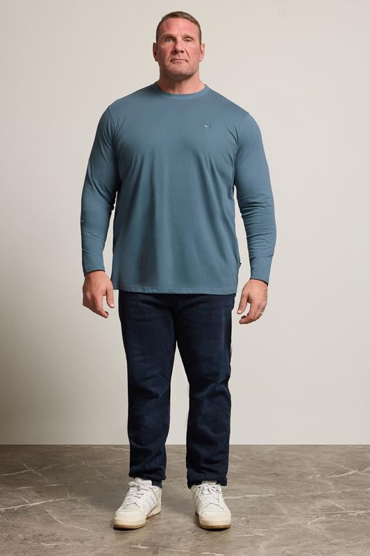 BadRhino Big & Tall Petrol Blue Core Long Sleeve T-Shirt | BadRhino 2