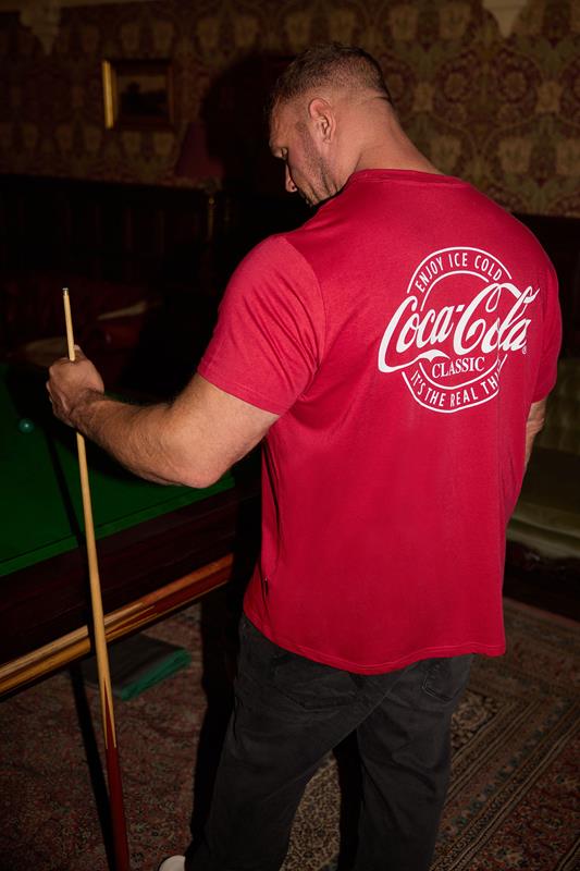 BadRhino Big & Tall Red Coca Cola Graphic T-Shirt