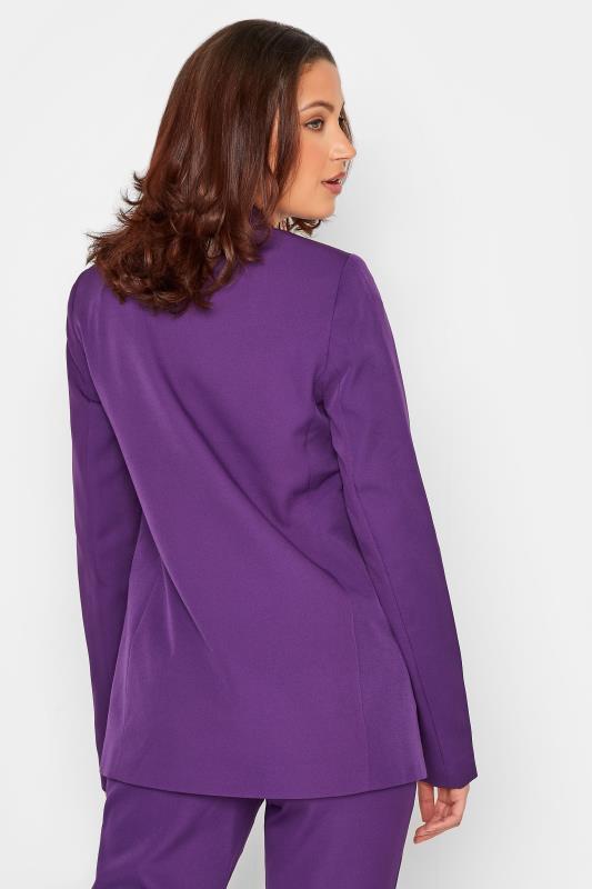 LTS Tall Women's Purple Scuba Crepe Blazer | Long Tall Sally 3