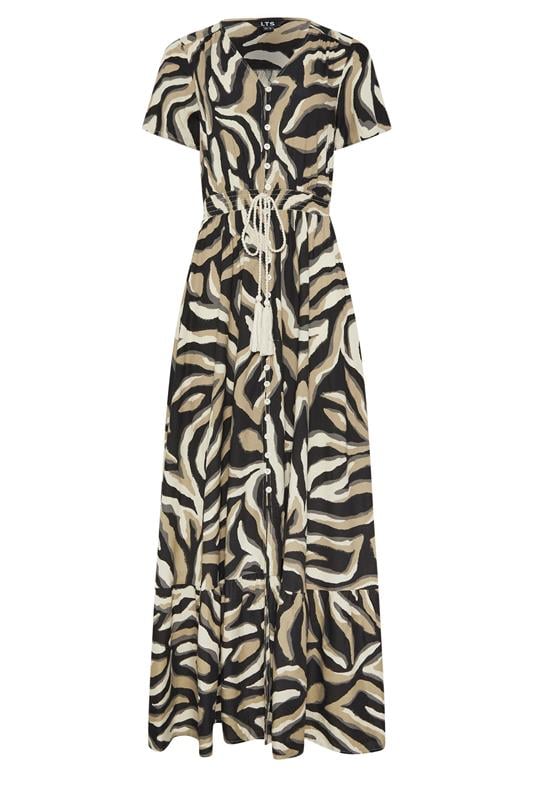 LTS Tall Women's Zebra Print Button Maxi Dress | Long Tall Sally 2