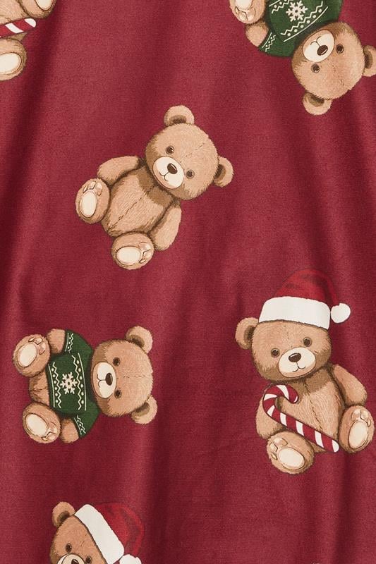 BadRhino Big & Tall Red Teddy Bear Pyjama Set | BadRhino 9