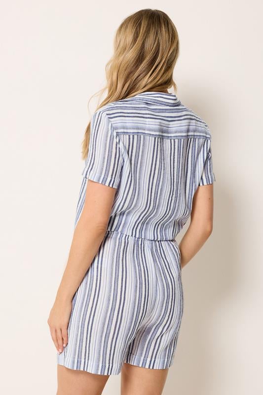 LTS Tall Women's Blue & White Stripe Shorts | Long Tall Sally 4