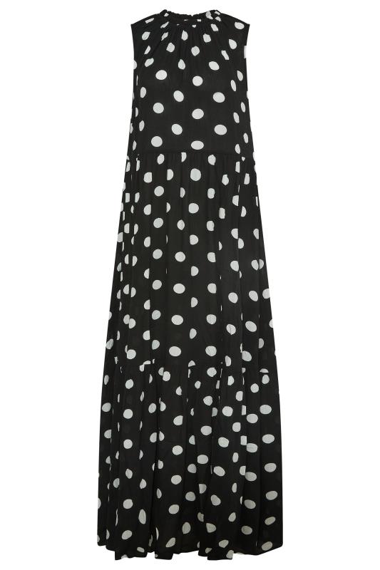 LTS Tall Women's Black Polka Dot Maxi Dress | Long Tall Sally 5