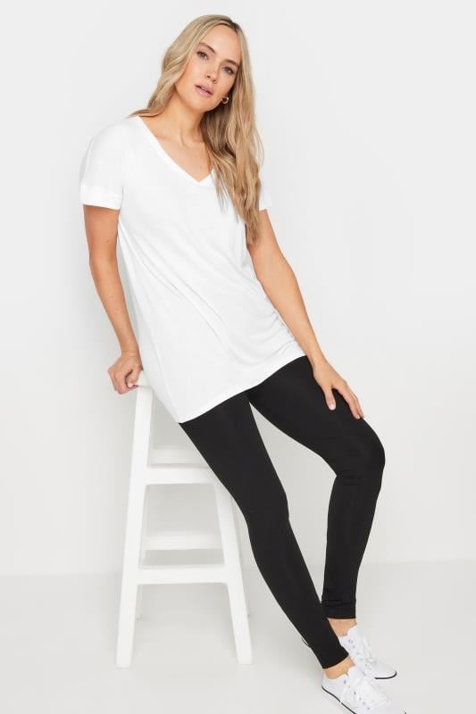 LTS Tall Black Premium Cotton Leggings | Long Tall Sally 2