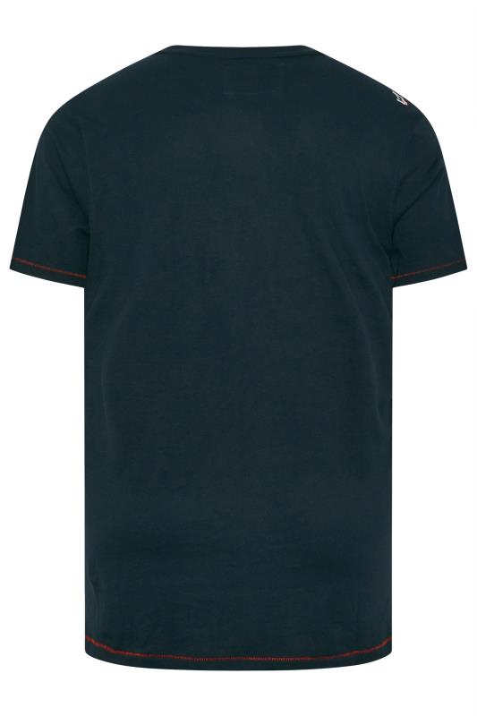 D555 Big & Tall Black Motorbike 'Legends' Printed T-Shirt | BadRhino 4