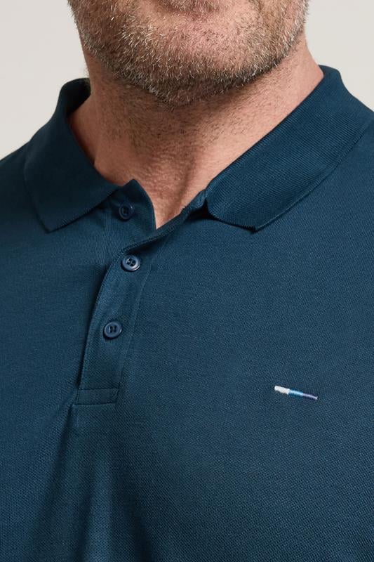 BadRhino Big & Tall 5 PACK Navy Blue & Light Blue Polo Shirts | BadRhino 5