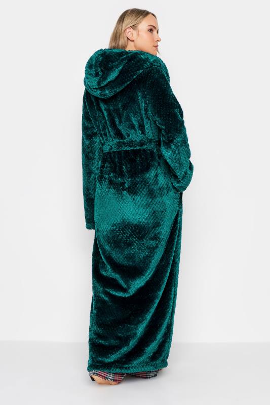 LTS Tall Womens Emerald Green Hooded Maxi Dressing Gown | Long Tall Sally  5