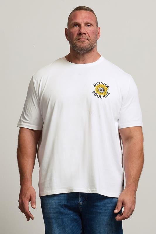 LYLE & SCOTT Big & Tall White Sunnie's Graphic T-Shirt | BadRhino 1