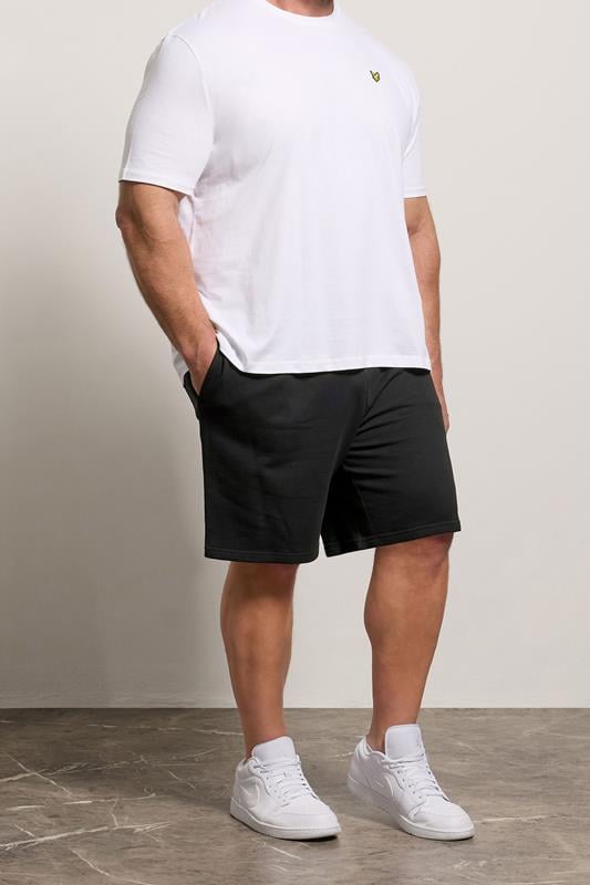 LYLE & SCOTT Big & Tall Black Jogger Shorts | BadRhino 1