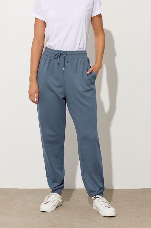 LTS Tall Denim Blue Cuffed Joggers | Long Tall Sally 3