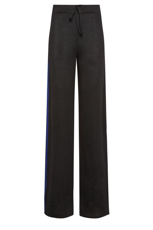 LTS Tall Women's Black & Blue Side Stripe Wide Leg Trousers | Long Tall Sally 6