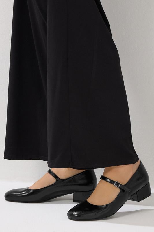 Tall  LTS Black Mary Jane Heels In Standard Fit