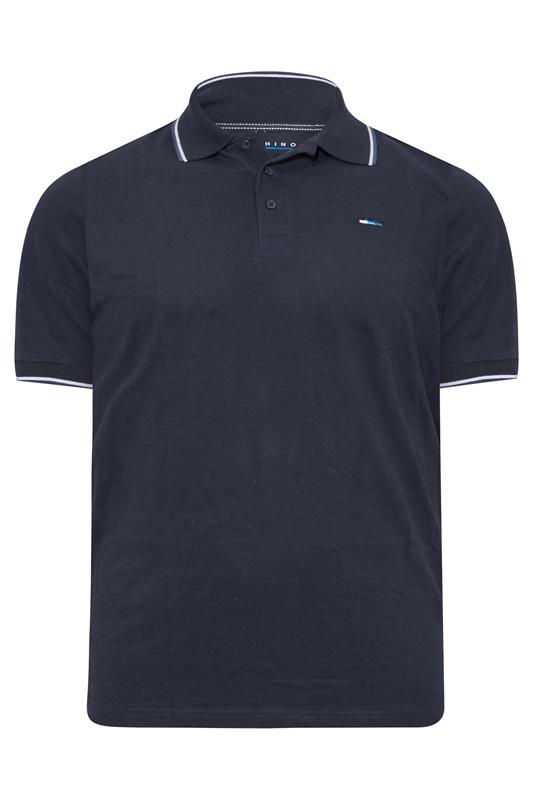 BadRhino Big & Tall 2 PACK Black and Navy Blue Tipped Polo | BadRhino 2
