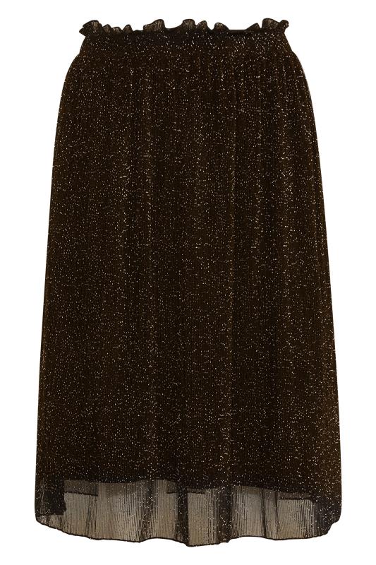 LTS Tall Women's Black Glitter Pleated Skirt | Long Tall Sally  3