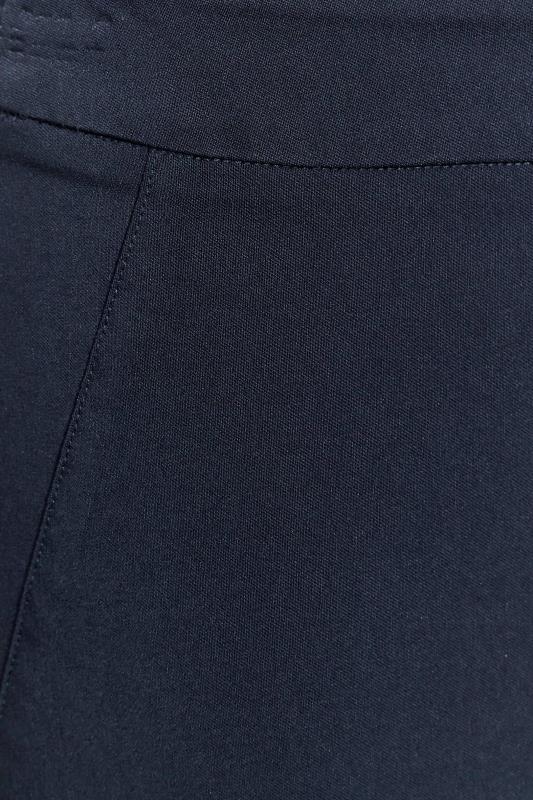 LTS Tall Women's Navy Blue Stretch Straight Leg Trousers | Long Tall Sally 3