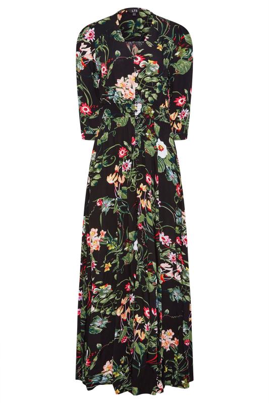 Tall Women's Black Tropical Print Maxi Dress | Long Tall Sally  6