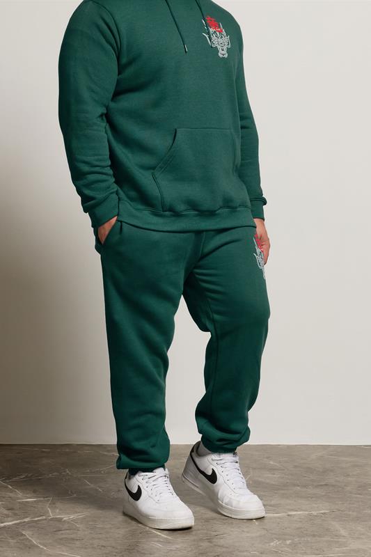 BadRhino Big & Tall Green Dragon Graphic Joggers