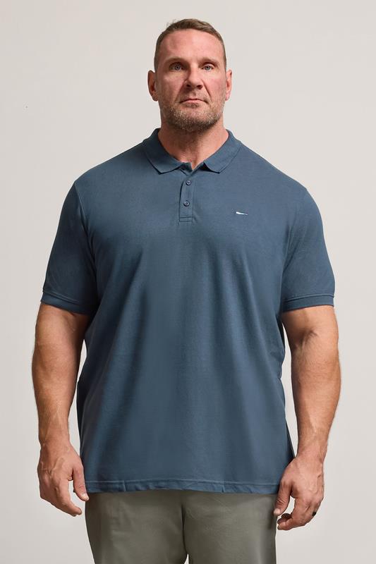 BadRhino Big & Tall Dark Blue Core Polo Shirt