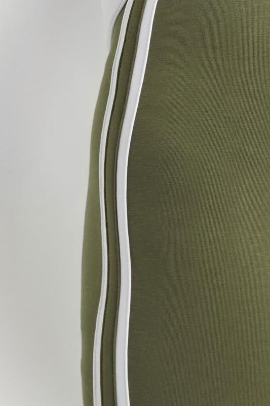 LTS Tall Khaki Green Stripe Leggings | Long Tall Sally 4