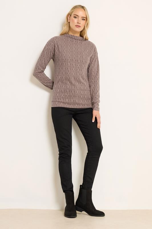 LTS Tall Light Pink Knit Funnel Top | Long Tall Sally 2