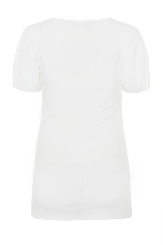 LTS Maternity White Puff Sleeve Top | Long Tall Sally 6