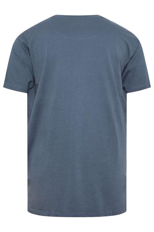 KAM Big & Tall Blue Snake Print T-Shirt | BadRhino 4