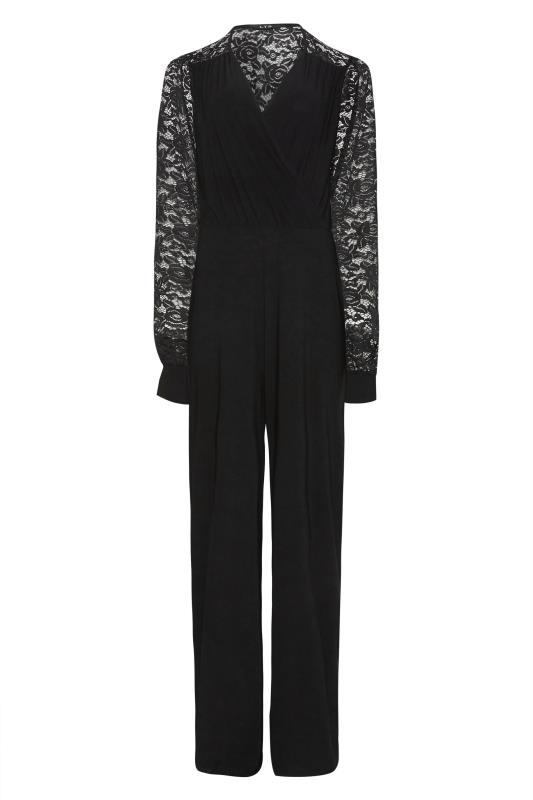 Tall Women's LTS Black Lace Back Jumpsuit | Long Tall Sally 6