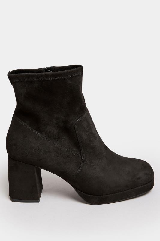 LIMITED COLLECTION Curve Black Platform Ankle Boots In Extra Wide EEE Fit | Yours Clothing  3