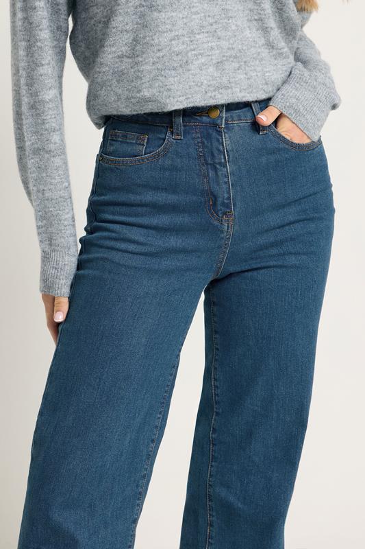 LTS Tall Indigo Blue BEA Wide Leg Jeans | Long Tall Sally 4