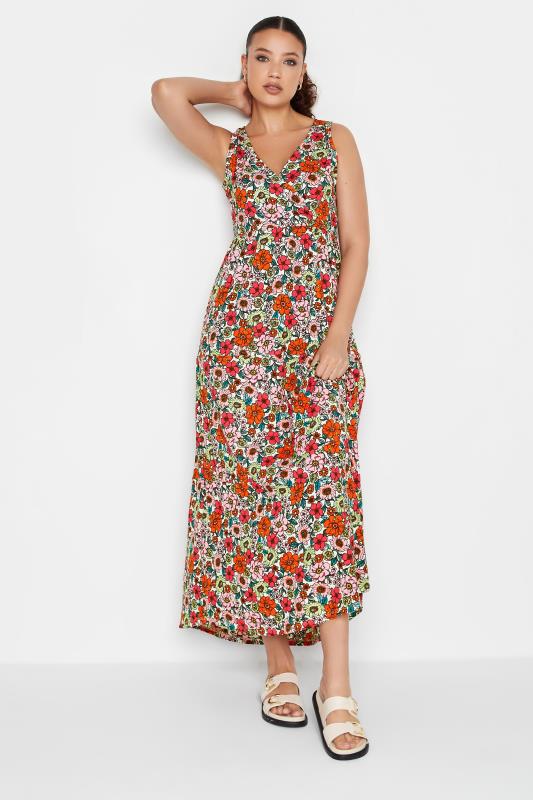 LTS Tall Women's Red Floral Print Maxi Dress | Long Tall Sally 1