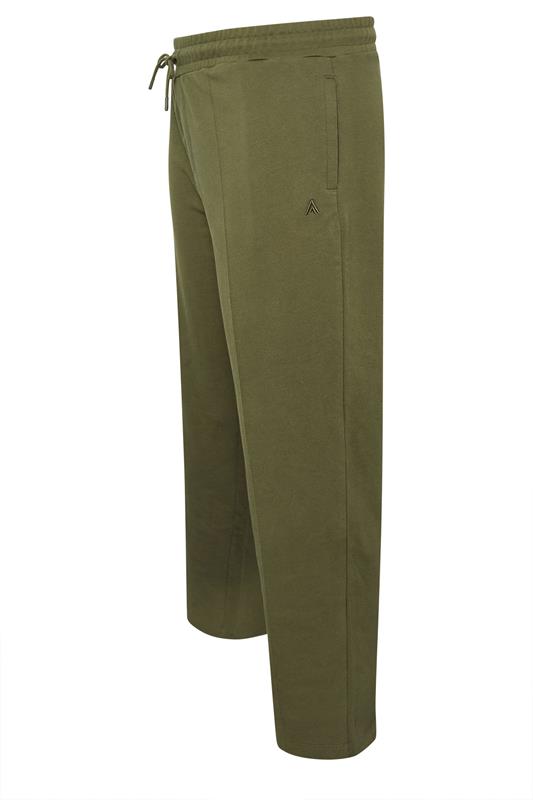 STUDIO A Big & Tall Khaki Green Pintuck Joggers | BadRhino 5