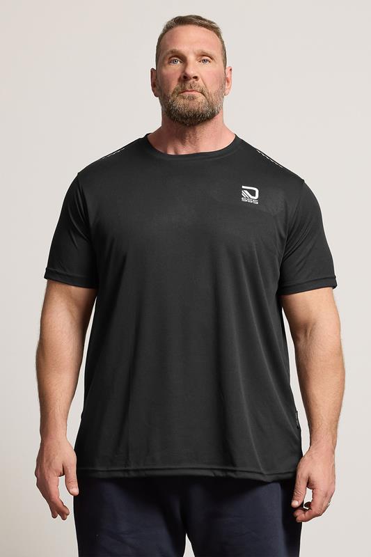  D555 Big & Tall Black Lightweight Active T-Shirt